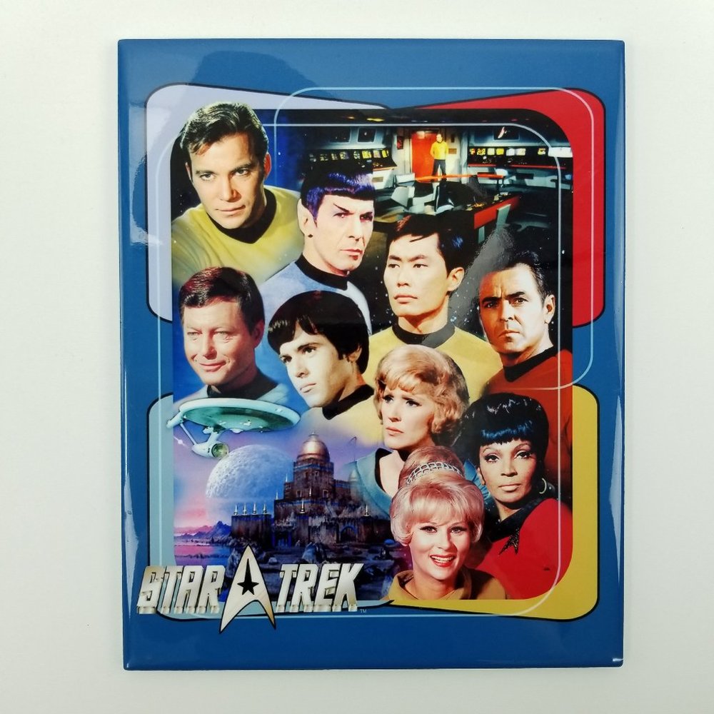 Star Trek Original TV Show Cast Ceramic Tile Trivet Collectible Wall Decor 10x8"
